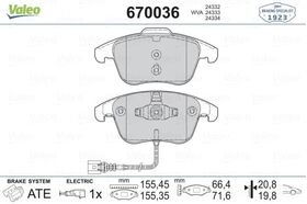 FREN BALATASI ÖN VW TIGUAN 07- VALEO 5N0698151