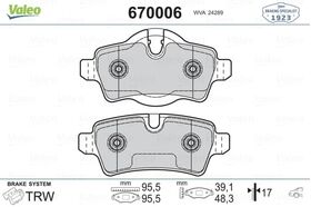 FREN BALATASI ARKA 07-11 MINI R55 VALEO 34216778327