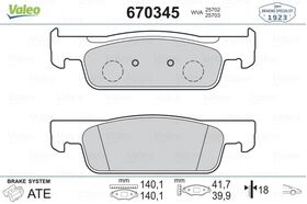 FREN BALATASI ÖN RENAULT CLIO 12- VALEO 410602581R