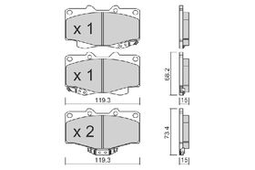 FREN BALATASI ARKA 2001- HYUNDAI SANTAFE SANGSIN 583021CA00