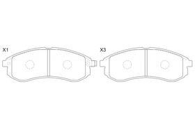FREN BALATASI ÖN 02-05 MITSUBISHI L200 SANGSIN MN102622
