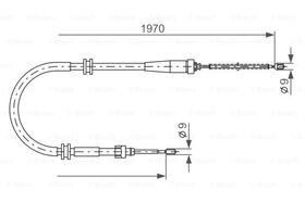 EL FREN TELİ 08- RENAULT KANGOO BOSCH 8200526870
