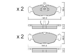 FREN BALATASI ÖN 93-01 OPEL CORSA B AISIN 1605455