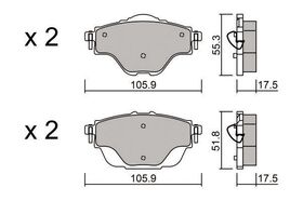 FREN BALATASI ARKA 18- OPEL GRANDLAND X BSG 95525386