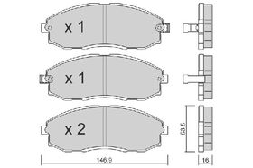 FREN BALATASI ÖN 98-02 HYUNDAI STAREX MANDO 581014AA00