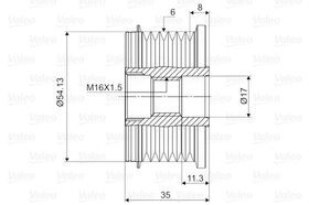 ALTERNATÖR KASNAĞI 2002/- FIAT DUCATO VALEO 9646065480