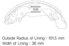 FREN BALATASI ARKA 2003- HYUNDAI ACCENT ADM SANGSIN 583502KA00