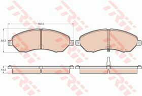 FREN BALATASI ÖN TATA TELCOLINE 99-01 TRW 287042100120