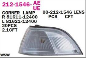 SİNYAL LAMBASI SAĞ 88-92 TOYOTA COROLLA DEPO 81610-12400