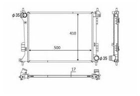 SU RADYATÖRÜ 08-14 HYUNDAI i20 BSG 253104P000