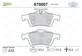 FREN BALATASI ARKA FORD FOCUS 02- VALEO MEAV6J2M008AA
