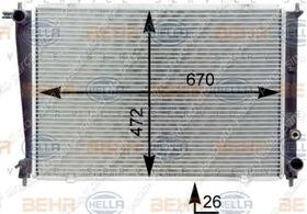 SU RADYATÖRÜ 02-06 HYUNDAI STAREX D4CB-D4BH-G4JS MANDO 253104A110
