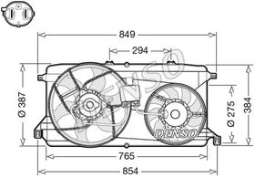 FAN MOTORU 06- FORD TRANSIT V347 KALE 6C118C607BD
