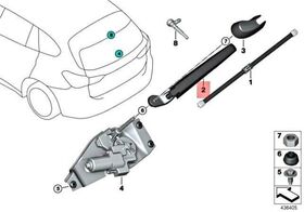 SİLECEK KOLU ARKA 17- BMW X1 F48 BSG 61627356224