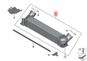 TURBO RADYATÖRÜ 05-11 BMW E81 BSG 17517524916