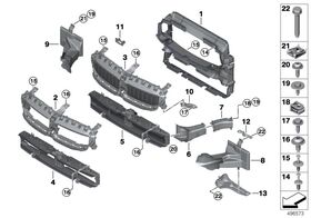 HAVA KANALI TUTUCU SAĞ 17- BMW G20 IOE-BMW 51647434062