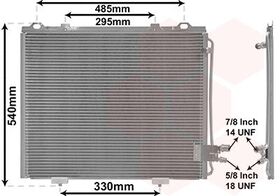 KLİMA RADYATÖRÜ 1995-2002 MERCEDES W210 KALE A2108300570