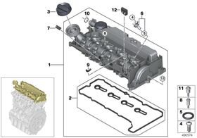 KÜLBÜTÖR KAPAĞI 17- BMW G20 IOE-BMW 11128579962