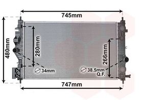 SU RADYATÖRÜ 12- OPEL ASTRA J KALE 1300348