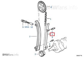 ZİNCİR GERGİ PALETİ 90-06 BMW E34 FEBI 11311726480