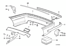 TAMPON ARKA BMW E36 BTAP 51128135363