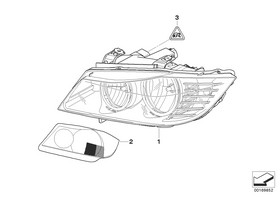 FAR İÇİ KROM DEKOR SAĞ BMW E90 LAMP 63117240248
