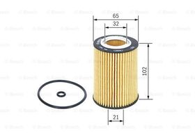 YAĞ FİLTRESİ 13- VW GOLF7 BOSCH 03N115562