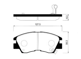 FREN BALATASI ÖN 87-98 MITSUBISHI L200 MANDO MR162524