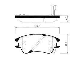 FREN BALATASI ÖN 06-11 HYUNDAI ATOS MANDO 5810102A10