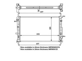 SU RADYATÖRÜ 93-99 FORD MONDEO BEHR ME97BB8005AA