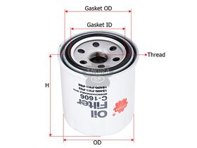 YAĞ FİLTRESİ 97-01 HONDA CIVIC SAKURA 15400PH1F02