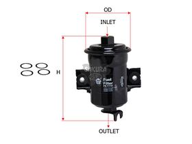 YAKIT FİLTRESİ 93-99 TOYOTA COROLLA SAKURA 2330019285