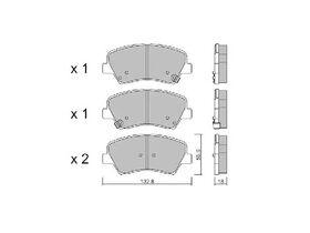FREN BALATASI ÖN 12- HYUNDAI i30 MANDO 58101A6A00