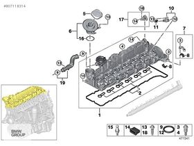 KÜLBÜTÖR KAPAĞI BMW F30 BTAP 11128507607