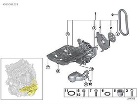 YAĞ POMPASI BMW F20 BTAP 11418511459