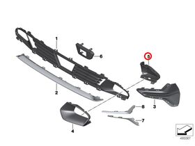 TAMPON KAŞI ARKA SAĞ 17- BMW G20 IOE-BMW 51117464272