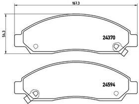 FREN BALATASI 03-12 ISUZU DMAX MANDO 8980511160