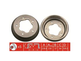 KAMPANA ARKA 65-86 FORD TRANSIT BSG 71VB1126AC