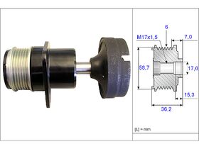 ALTERNATÖR ŞAFTI 02- FORD CONNECT BSG 5M5Q10D310**