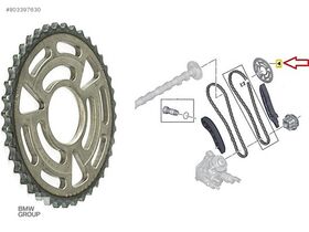 EKSANTRİK MİLİ ZİNCİR DİŞLİSİ 14-19 BMW F20 BSG 11318518181