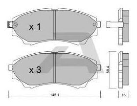 FREN BALATASI ÖN 02-12 FORD RANGER BSG 3M352001BA