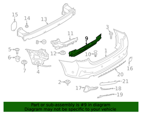 TAMPON BAKALİTİ ARKA ORTA 17- BMW G20 IOE-BMW 51127428024