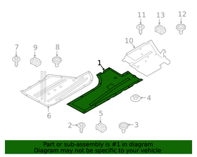 KAPLAMA ARAÇ ALTI SAĞ 17- BMW G20 IOE-BMW 51757340866
