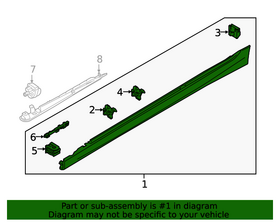 MARŞBİYEL KAPLAMASI SAĞ 17- BMW G20 IOE-BMW 51778493952