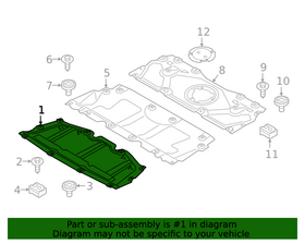 MOTOR ALT MUHAFAZASI 17- BMW G20 IOE-BMW 51757340857