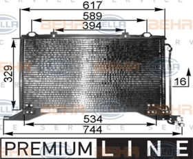KLİMA RADYATÖRÜ 96-02 MERCEDES E W210 BSG A2108300370