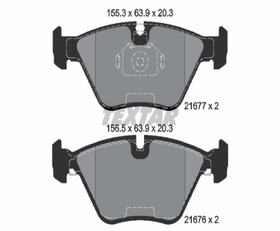 FREN BALATASI ÖN 96-03 BMW E39 TEXTAR 34116761278
