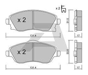 FREN BALATASI ÖN 01- OPEL CORSA C BSG 1605974