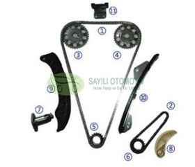 ZİNCİR SETİ 07- 1ZR (5 ILERI) (11 PARCA) TOYOTA COROLLA VOYER