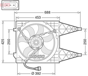 FAN DAVLUMBAZI 04-10 VW POLO BSG 6Q0121207N